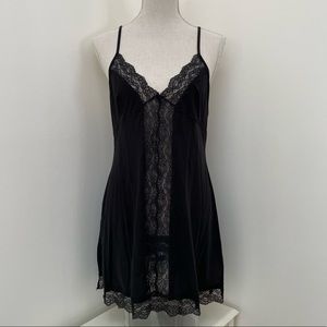 Victoria’s Secret Black Satin/Silk & Lace Lingerie